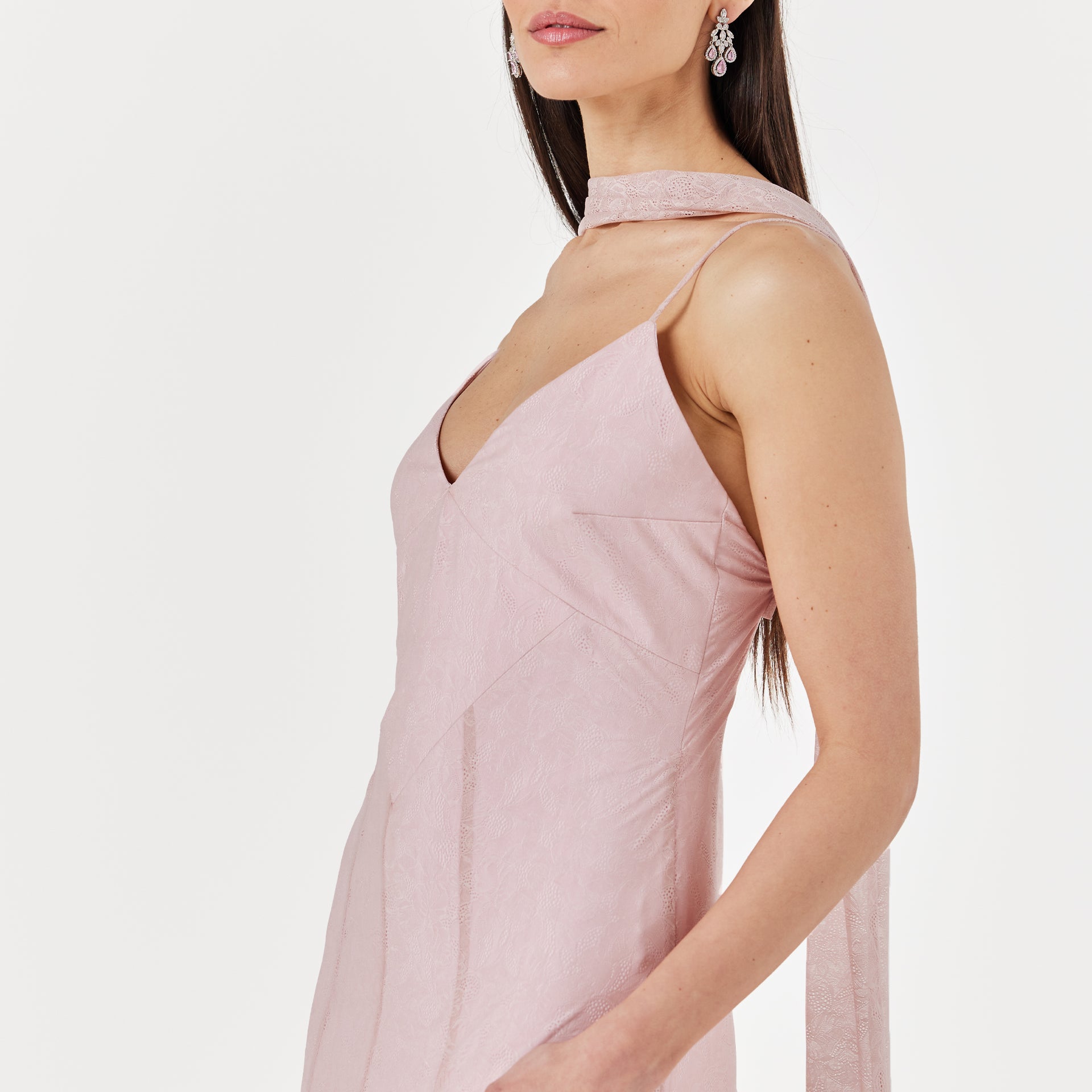 dalida pink dress Pale Pink Crystal Dress . #dalidaayach #dalidaayachboutique #fireflydrops